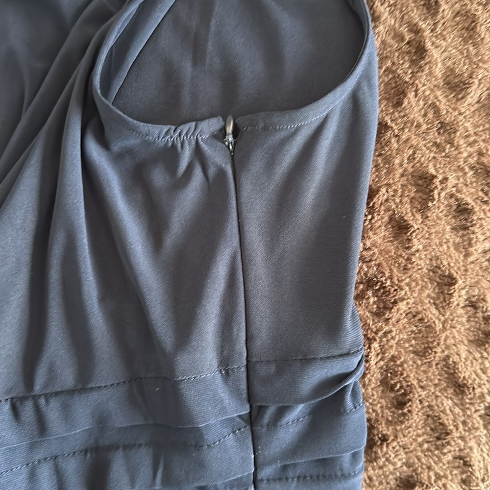 Dress 20w blue Adriana Papell pre owned like new - Picture 7 of 8